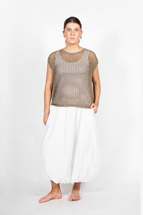 ANTLER - BUBBLE Skirt - White