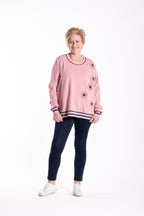 Jellicoe - PUNK DAISY Sweatshirt 26-72 - Pink