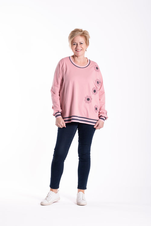 Jellicoe - PUNK DAISY Sweatshirt - Pink