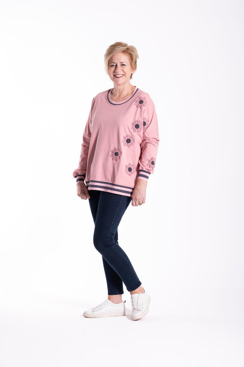 Jellicoe - PUNK DAISY Sweatshirt 26-72 - Pink
