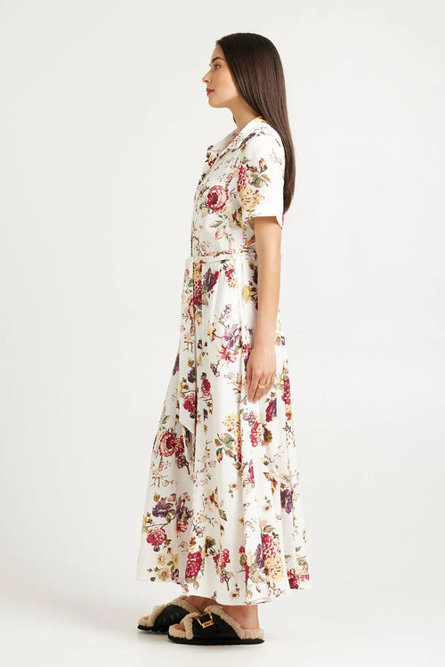 Tuesday - GODET SHIRT Dress - Vintage Floral