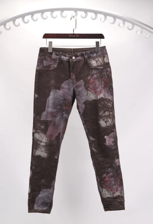 Onado - Reversible Jeans - Taupe/Floral   H-101D