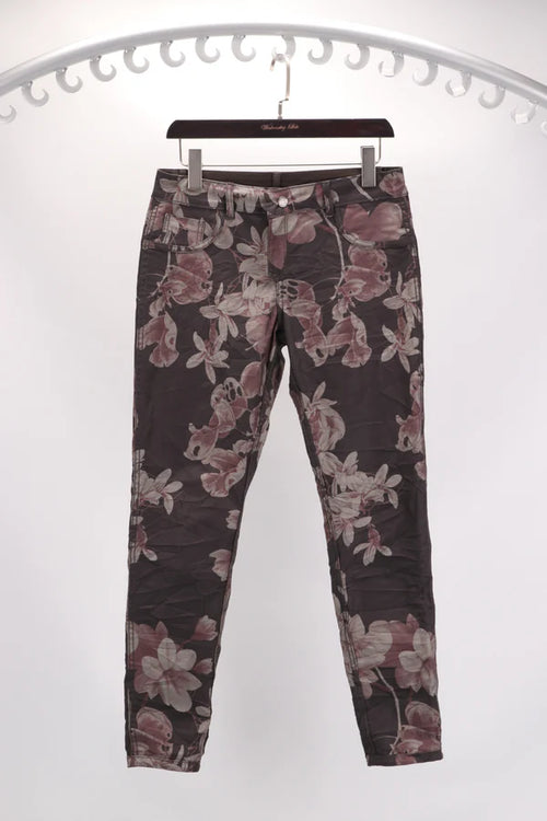 Onado - Reversible Jeans - Chocolate Floral/Taupe H-103D