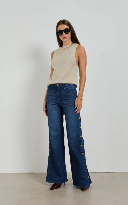 DRICOPER - HOLLIE Wide Leg Jeans - Blue Indigo