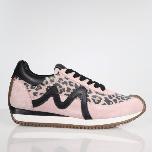 MINX - MARVEL Sneaker in Blush Suede Leopard