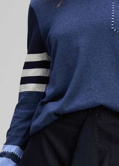 Zaket & Plover - POCKET DETAIL Jumper - Denim Blue