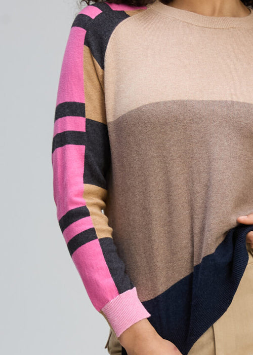 Zaket & Plover - COLOUR BLOCK Jumper - Oat