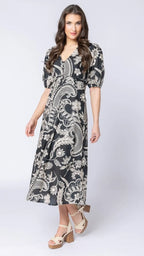 Seeking Lola - CHEERFUL Dress - Sand Flower