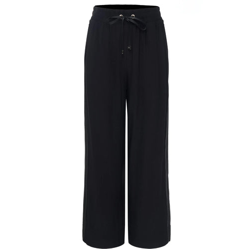 MOKE - INDIANNA Pants - Black with Satin