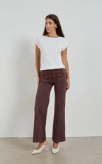 DROCOPER - INDY High Rise Wide Leg Jeans - French Roast