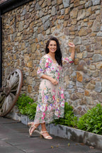 Jellicoe - OLIVE Dress 25-131 - Textured Garden