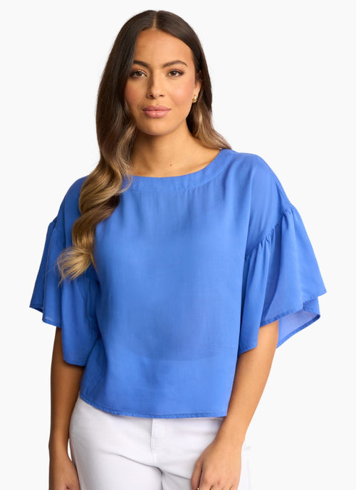 KNEWE - BROOKE Top - French Blue