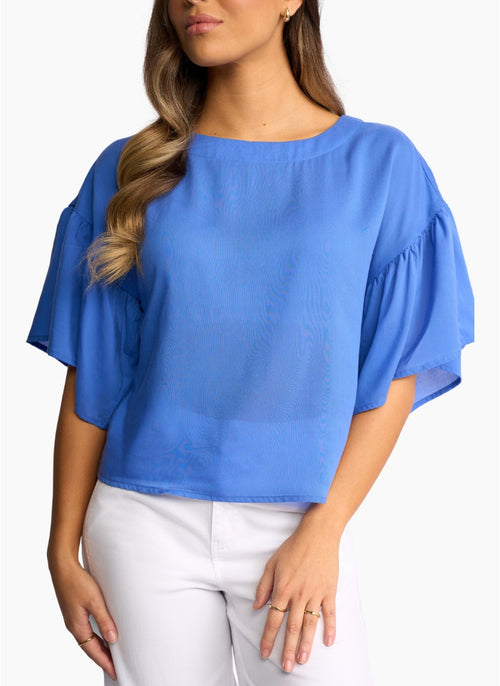 KNEWE - BROOKE Top - French Blue