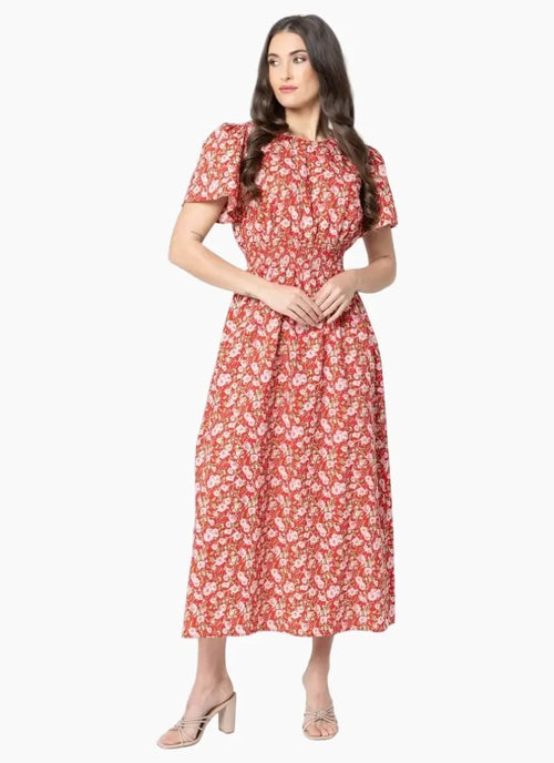 Leila + Luca Social Dress Scarlett Bouquet