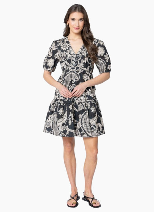 Leila + Luca - SOHO Dress - Sand Flower