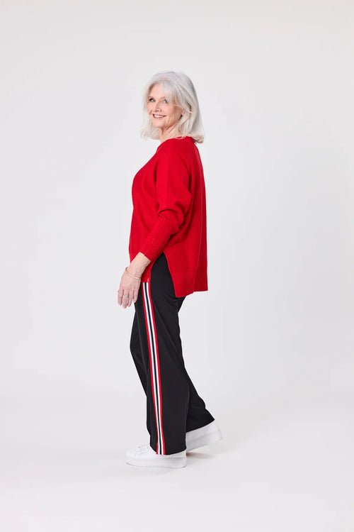 Lemon Tree - FIONA Knit Top - Red
