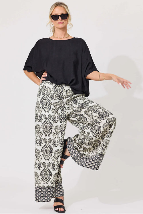 Lemon Tree - India Pants - Black Persian