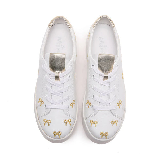 MINX - LOVE KNOTS Sneaker - White/Gold