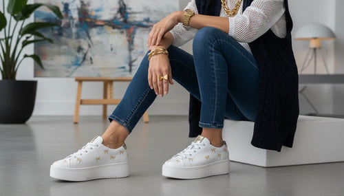 MINX - LOVE KNOTS Sneaker - White/Gold