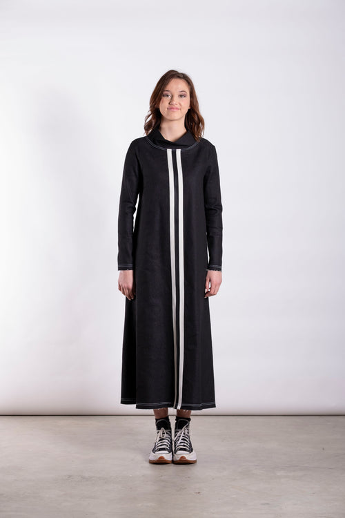 Jellicoe - RESULT Dress 26-116 - Urban Coal Black/White