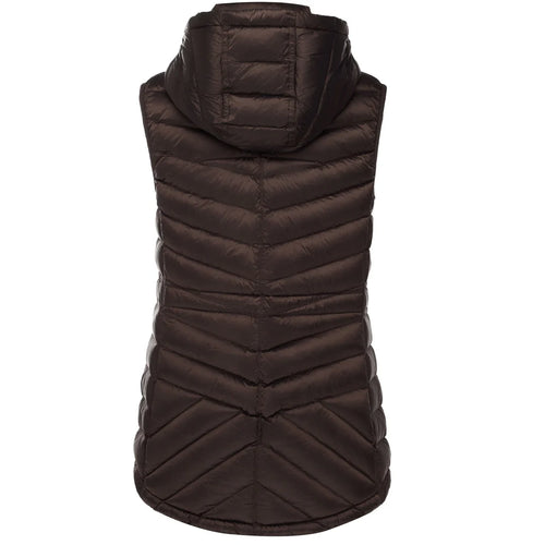 MOKE - MARY-CLAIRE Puffer Vest Jacket - Chocolate