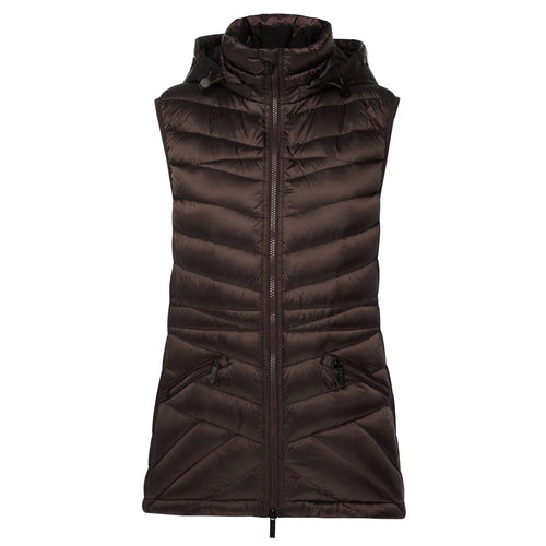 MOKE - MARY-CLAIRE Puffer Vest Jacket - Chocolate