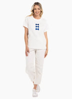 Mi Moso - BOW TEE - White/Blue