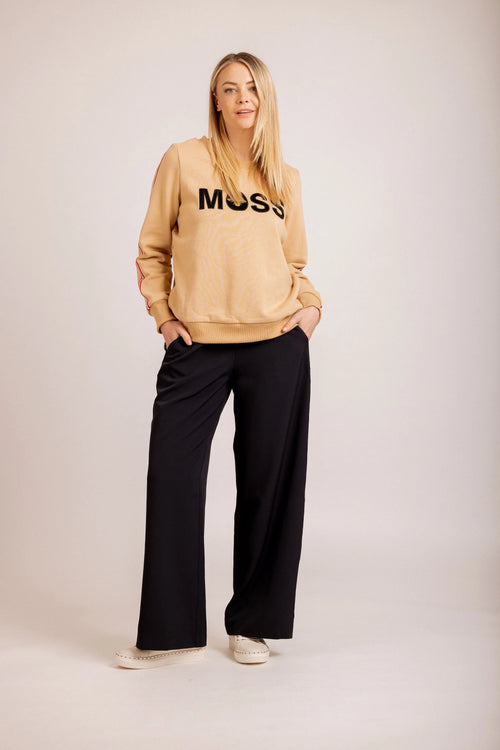 Moss - Bee Logo Sweatshirt in Camel