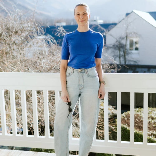 MOKE - NICOLA Sweater Tee - Dazzling Blue