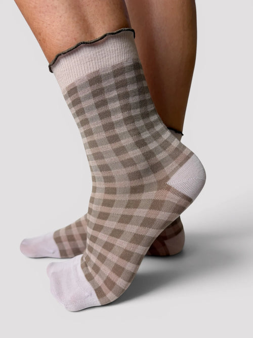 MINX - PICNIC Socks - Blush/Beige
