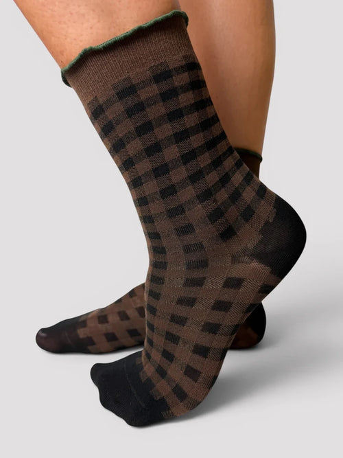 MINX - PICNIC Socks - Chocolate
