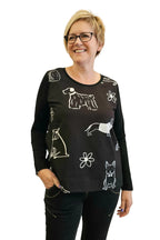 Jellicoe - BASIC TEE 26-129 - Pawtrait Black/White