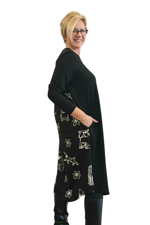 Jellicoe - SIMONE Dress 26-130 - Pawtrait Black/White