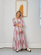 Tuesday - MONACO Maxi-Dress - Patchwork Print