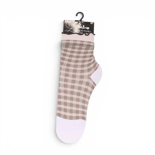 MINX - PICNIC Socks - Blush/Beige