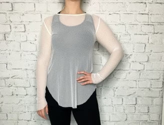 MINX - C-REED Fishnet Top - White