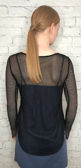 MINX C-REED Fishnet Top - Black