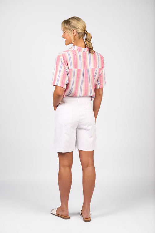 Vassalli - Wide Leg Above Knee Double Pocket Short 5033