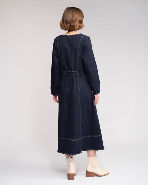 Knewe - PHOENIX Long Dress - Ink Denim