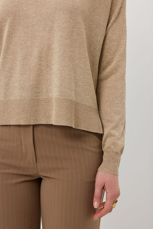 Tuesday - Drew Jumper in Gold Lurex