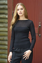 Coop - A Little Knit Top in Black