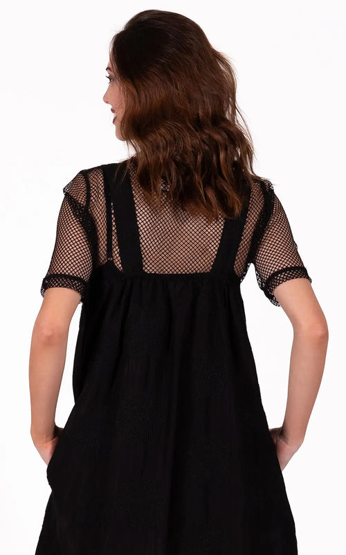 Deeanne Hobbs - NOVA Grid Mesh Top - Black Mesh 26-49