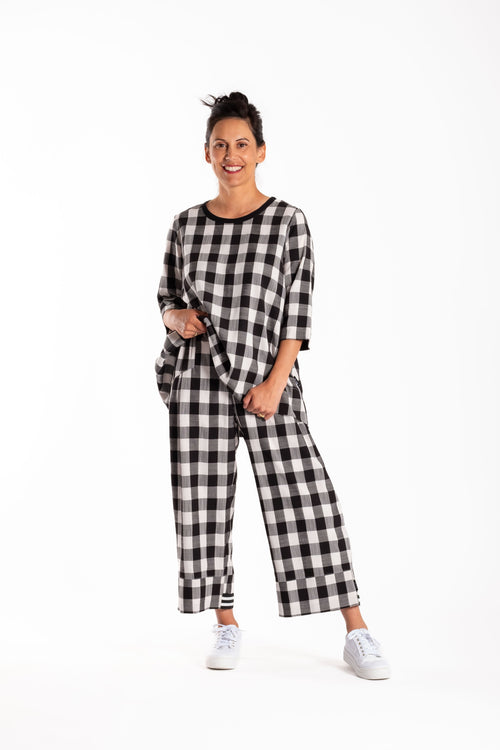 Jellicoe - CAPRI Pants 25-95 - Black Check
