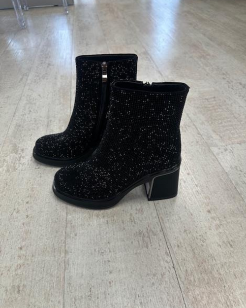 Mila Raine - FRANKIE Jewel Boot Black