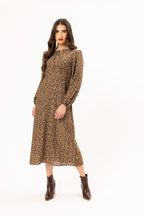 Seeking Lola - Elegant dress in Oak Cheeter