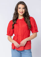 Seeking Lola - BONITA Top - Lobster Red