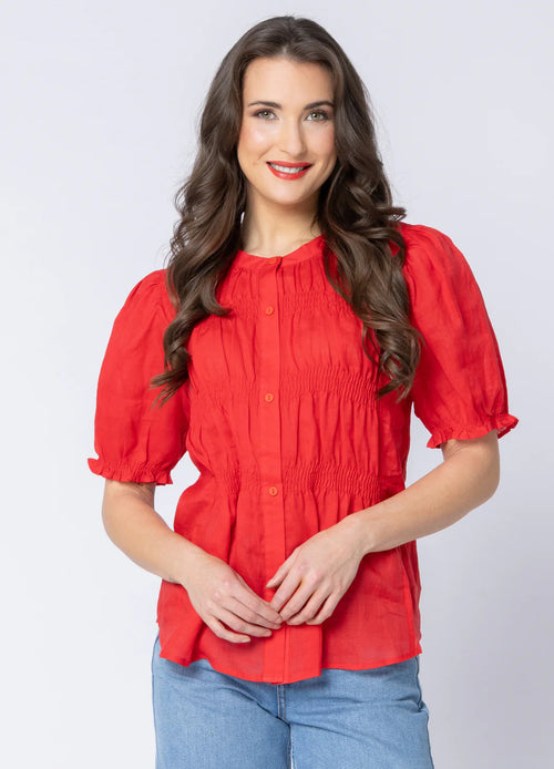 Seeking Lola - BONITA Top - Lobster Red