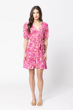 Seeking Lola Louisiana Mid Sleeve Mini Dress - Pink Delight