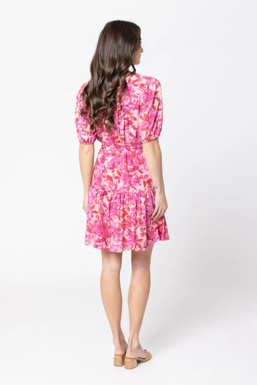Seeking Lola Louisiana Mid Sleeve Mini Dress - Pink Delight