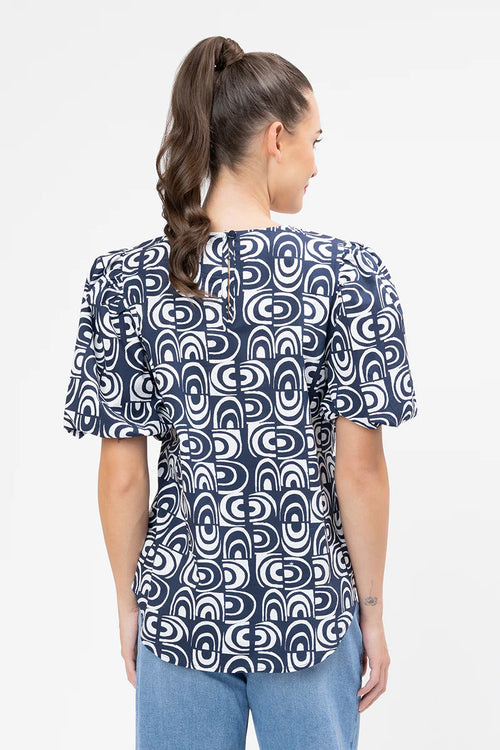 Seeking Lola Relaxed Carefree Top - Ink Arch